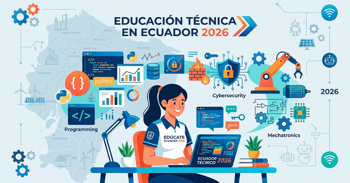 Bachillerato Técnico en Ecuador 2026: nuevas especializaciones y guía para estudiantes