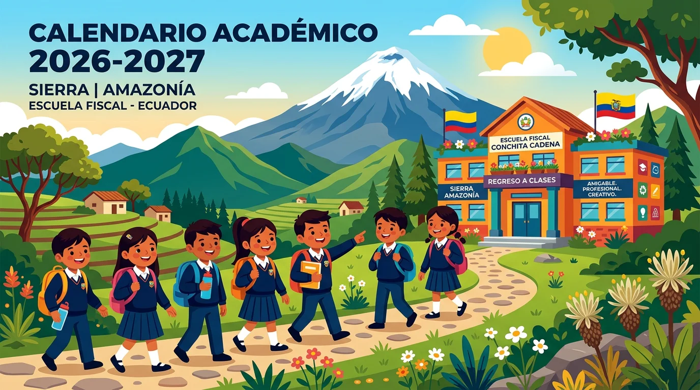 Calendario escolar Sierra-Amazonía 2026-2027: fechas clave, novedades y guía para padres