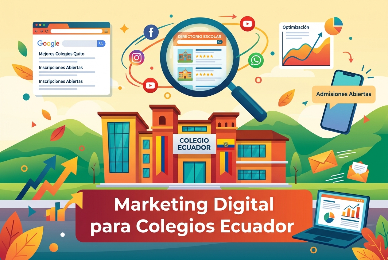 Estrategias de marketing digital para colegios en Ecuador
