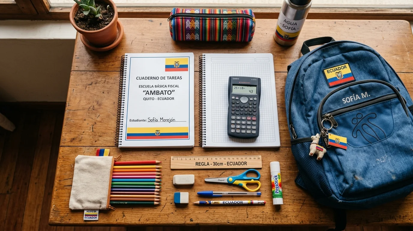 ¿Cuánto cuestan los útiles escolares en Ecuador? Presupuesto real 2026-2027